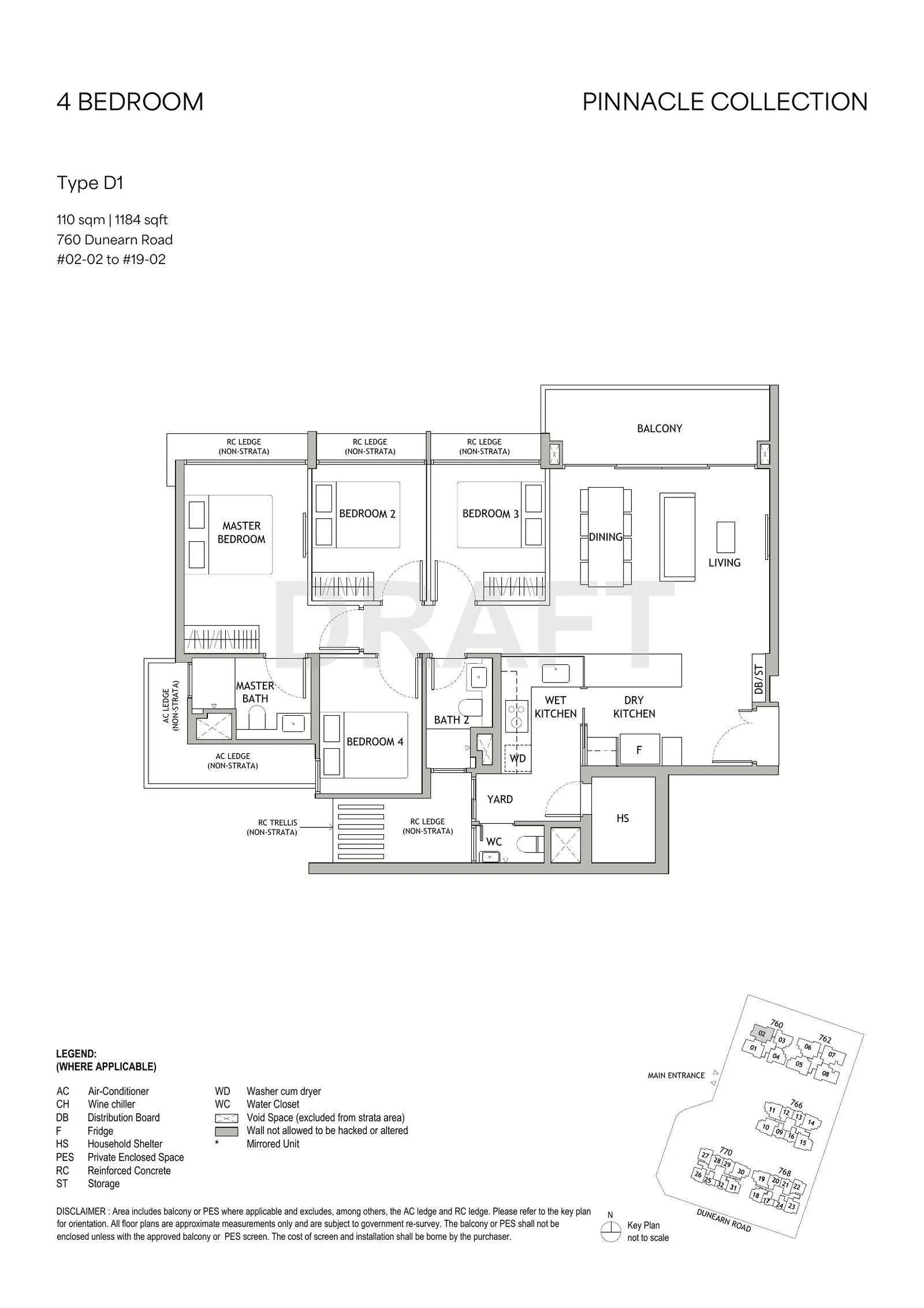 4 Bedroom Floor Plan